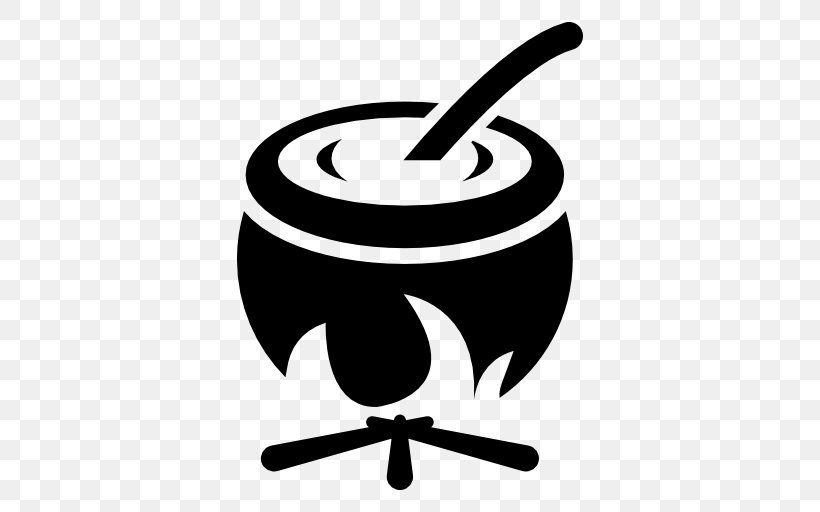 Cooking Cauldron, PNG, 512x512px, Cooking, Artwork, Black And White, Cauldron, Chef Download Free
