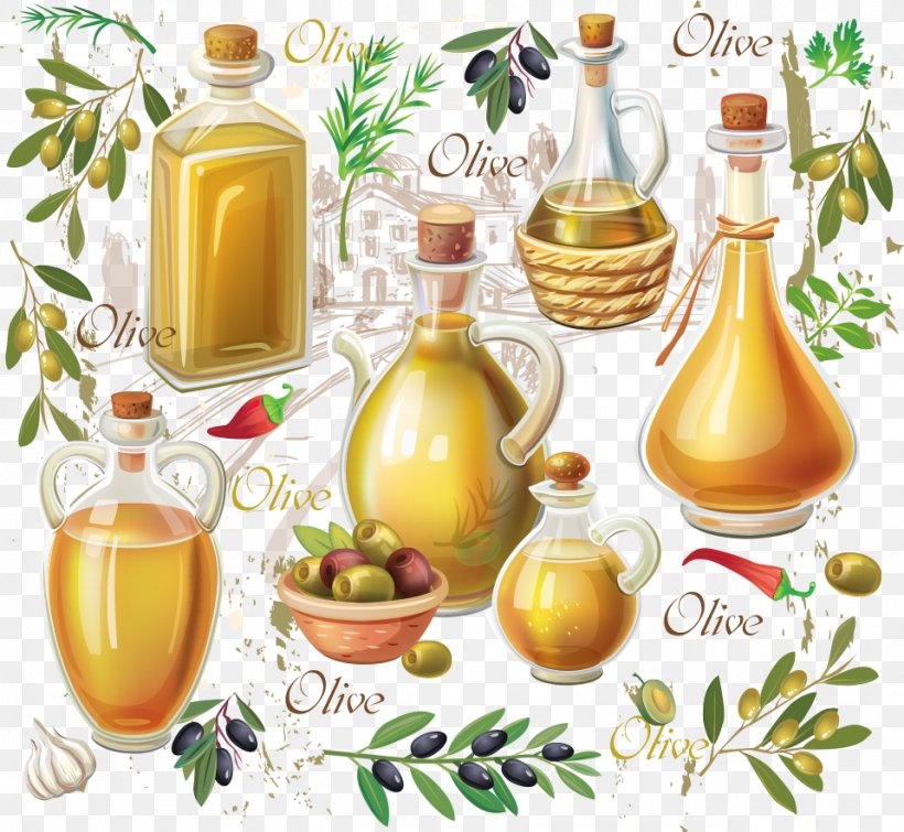 User DonatoSMG uploaded this Vector Olive Oil And Olive Fruit - Olive Oil S...
