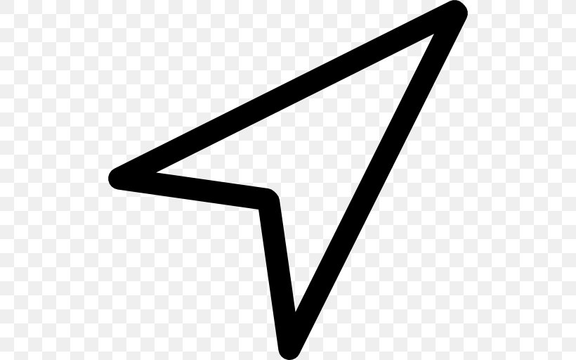 GPS Navigation Systems Arrow, PNG, 512x512px, Gps Navigation Systems, Area, Black, Black And White, Cursor Download Free