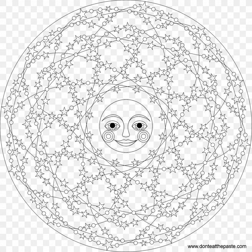 Mandala Coloring Book Drawing Child Symbol, PNG, 1600x1600px, Mandala, Area, Art Therapy, Black And White, Buddhism Download Free