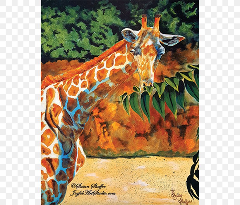 Giraffe Painting Joyful Arts Studio, PNG, 697x700px, Giraffe, Acrylic Paint, April, Canvas, Design Choice Download Free