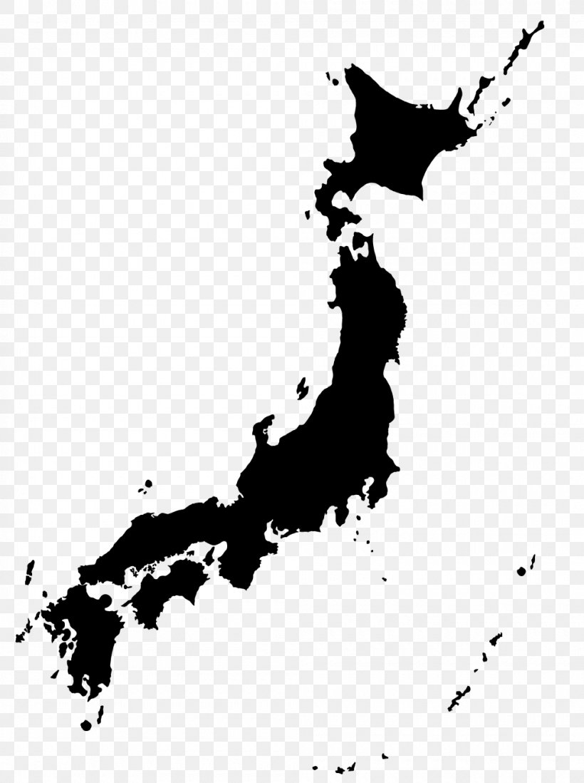 Japan Map, PNG, 1000x1340px, Japan, Area, Art, Black, Black And White Download Free
