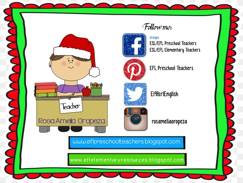 Preschool Teacher English As A Second Or Foreign Language English-language Learner TeachersPayTeachers, PNG, 1488x1125px, Preschool Teacher, Area, Cartoon, Christmas, Elementary School Download Free