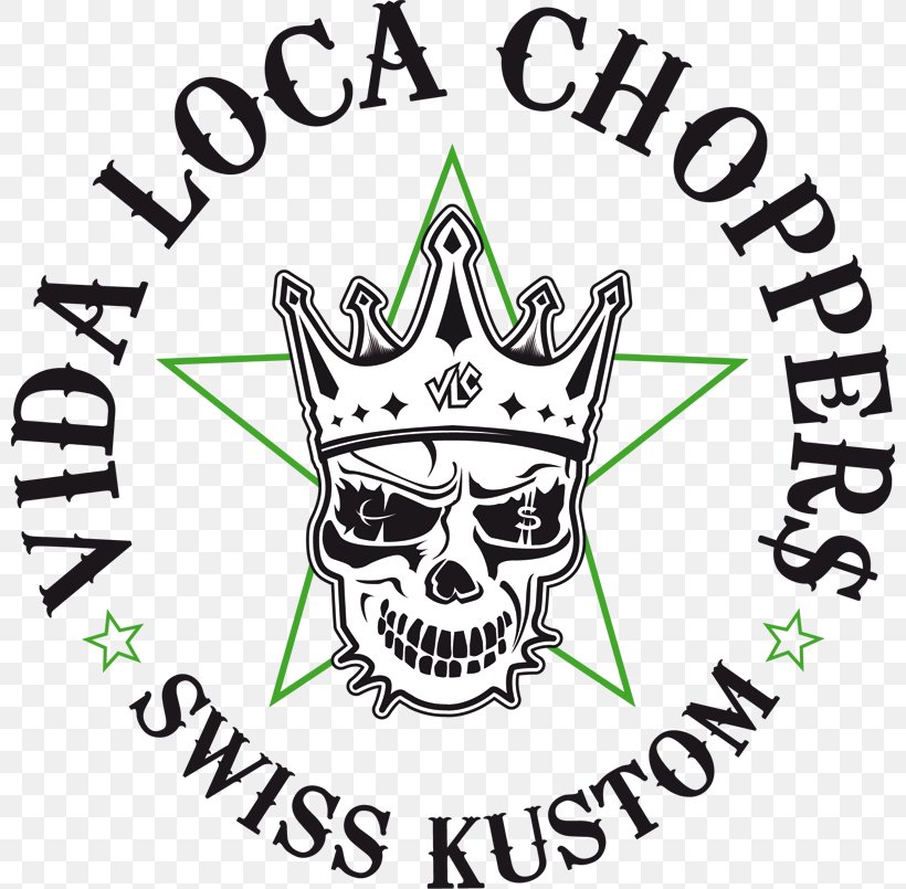 Vida Loca Choppers Harley-Davidson Custom Motorcycle, PNG, 800x805px, Harleydavidson, Area, Artwork, Black And White, Bone Download Free