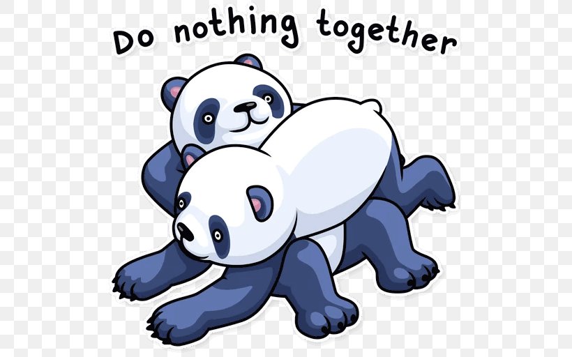 Bear Giant Panda Telegram Sticker Clip Art, PNG, 512x512px, Bear, Animal Figure, Apathy, Area, Artwork Download Free