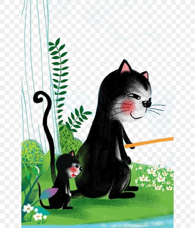 Cartoon Child Illustration, PNG, 640x960px, Cartoon, Cat, Cat Like Mammal, Child, Fauna Download Free