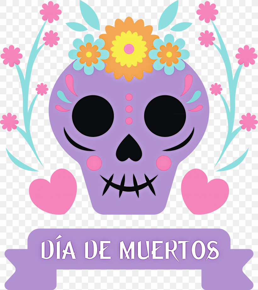Day Of The Dead Día De Muertos, PNG, 2664x3000px, Day Of The Dead, Arts, Cartoon, Culture, D%c3%ada De Muertos Download Free