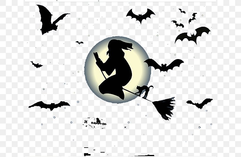 Halloween Spooktacular Clip Art, PNG, 650x534px, Halloween, Beak, Bird, Black And White, Computer Download Free