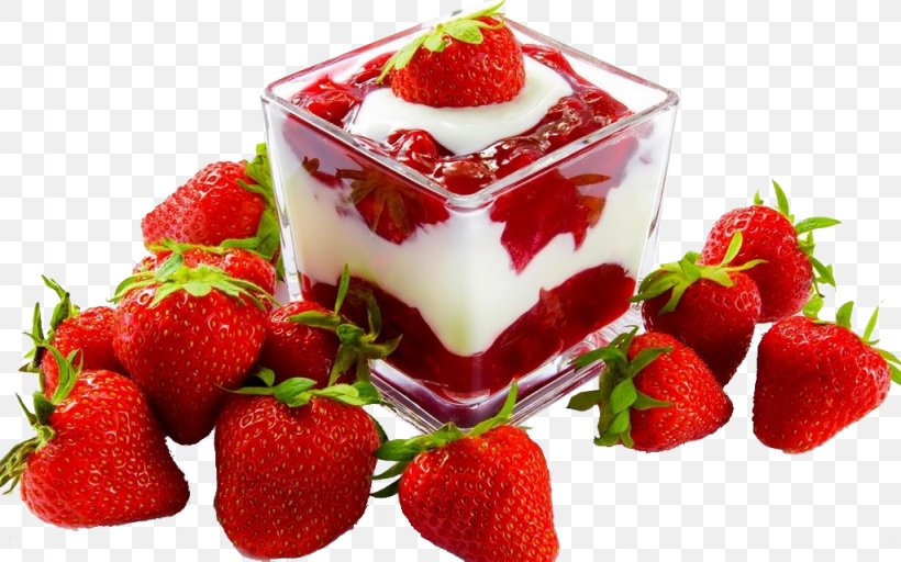 Ice Cream Parfait Panna Cotta Strawberry, PNG, 1024x640px, Ice Cream, Banana, Berry, Blue Raspberry Flavor, Cream Download Free