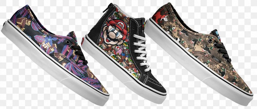 Sneakers Vans Mario Bros. Shoe Duck Hunt, PNG, 1280x545px, Sneakers, Athletic Shoe, Brand, Clothing, Cross Training Shoe Download Free