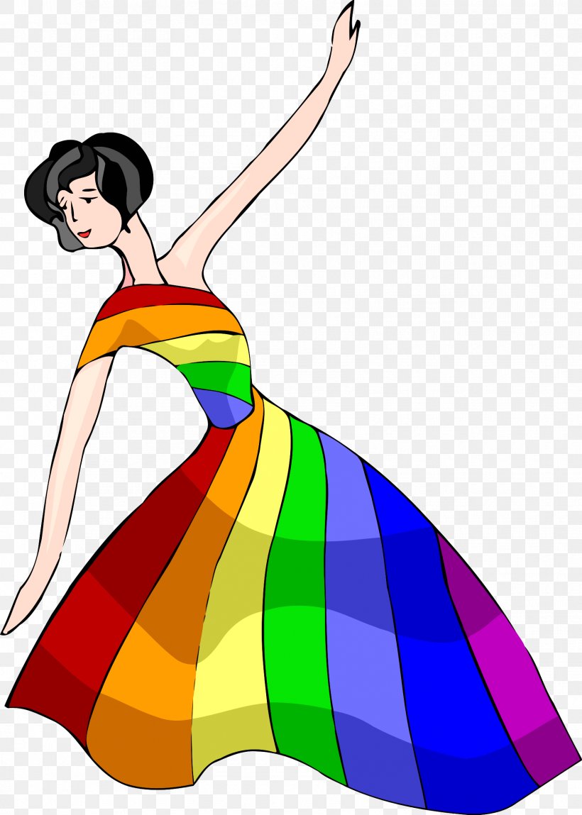 Rainbow Dress Clip Art, PNG, 1712x2400px, Watercolor, Cartoon, Flower, Frame, Heart Download Free