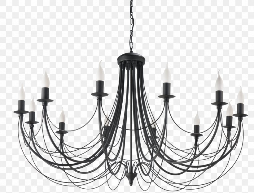 Chandelier Light Fixture Lighting Lamp Shades Incandescent Light Bulb, PNG, 1295x986px, Chandelier, Argand Lamp, Black, Black And White, Candelabra Download Free