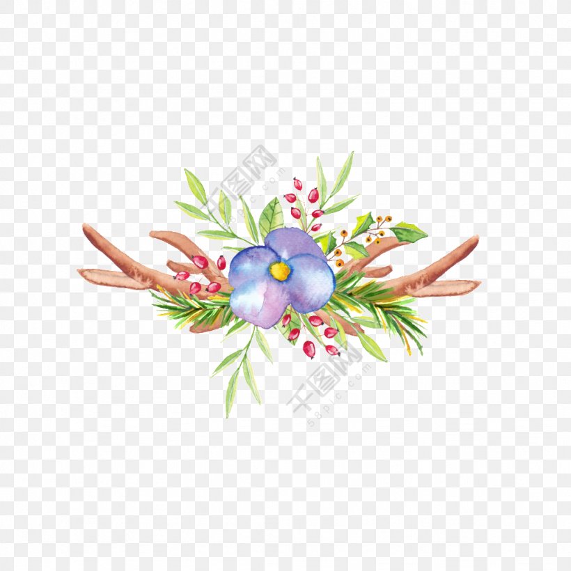 Christmas Day Garland Floral Design Cut Flowers, PNG, 1024x1024px, Christmas Day, Bouquet, Computer, Cut Flowers, Diens Download Free