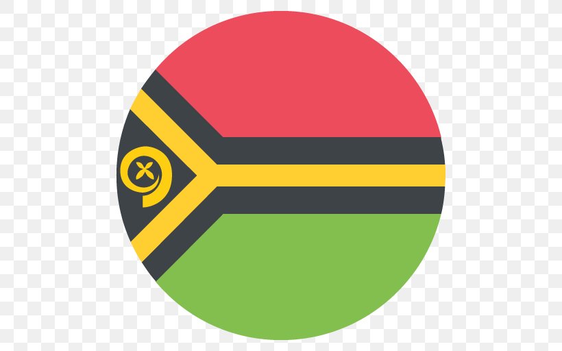 Flag Of Vanuatu Emoji Flag Of Vanuatu, PNG, 512x512px, Vanuatu, Ball, Brand, Emoji, Flag Download Free