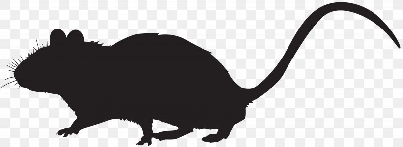 Mouse Silhouette Cat Photography Clip Art, PNG, 8000x2918px, Mouse, Black, Black And White, Carnivoran, Cat Download Free