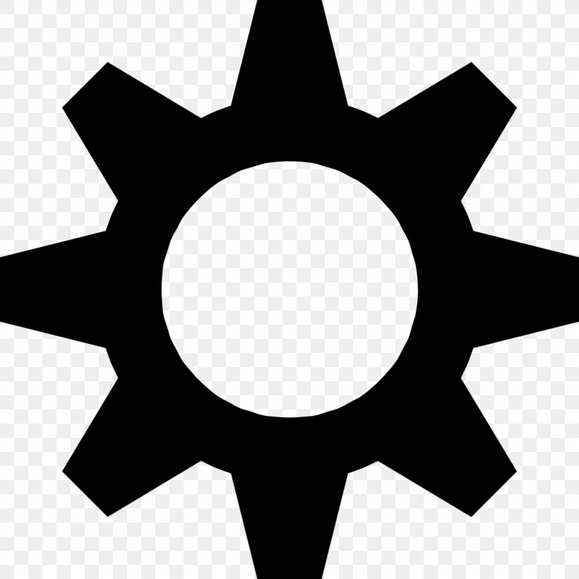 Settings Vector, PNG, 1024x1024px, Tooltip, Artwork, Black And White, Gear, Sprocket Download Free