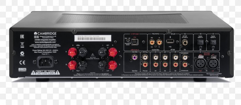 Digital Audio Cambridge Audio CXA60 Cambridge Audio CXA80 Integrated Amplifier Audio Power Amplifier, PNG, 1000x439px, Digital Audio, Amplifier, Audio, Audio Equipment, Audio Power Amplifier Download Free