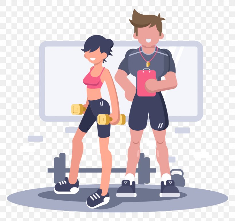 Personal Trainer Physical Fitness Exercise Fitness Centre Illustration, PNG, 850x800px, Personal Trainer, Action Figure, Arm, Bodybuilding, Cartoon Download Free