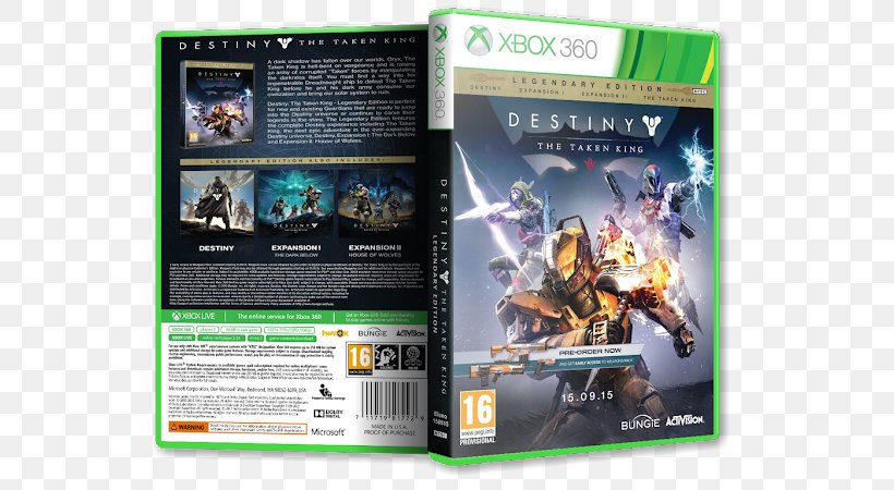 Xbox 360 Destiny: The Taken King Video Game Xbox One, PNG, 600x450px, Xbox 360, Computer, Destiny, Destiny The Taken King, Electronic Device Download Free