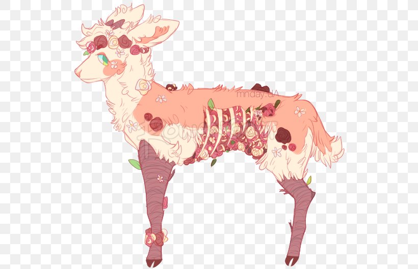 Cattle Pig Reindeer Horse Mammal, PNG, 540x529px, Cattle, Animated Cartoon, Art, Canidae, Carnivoran Download Free