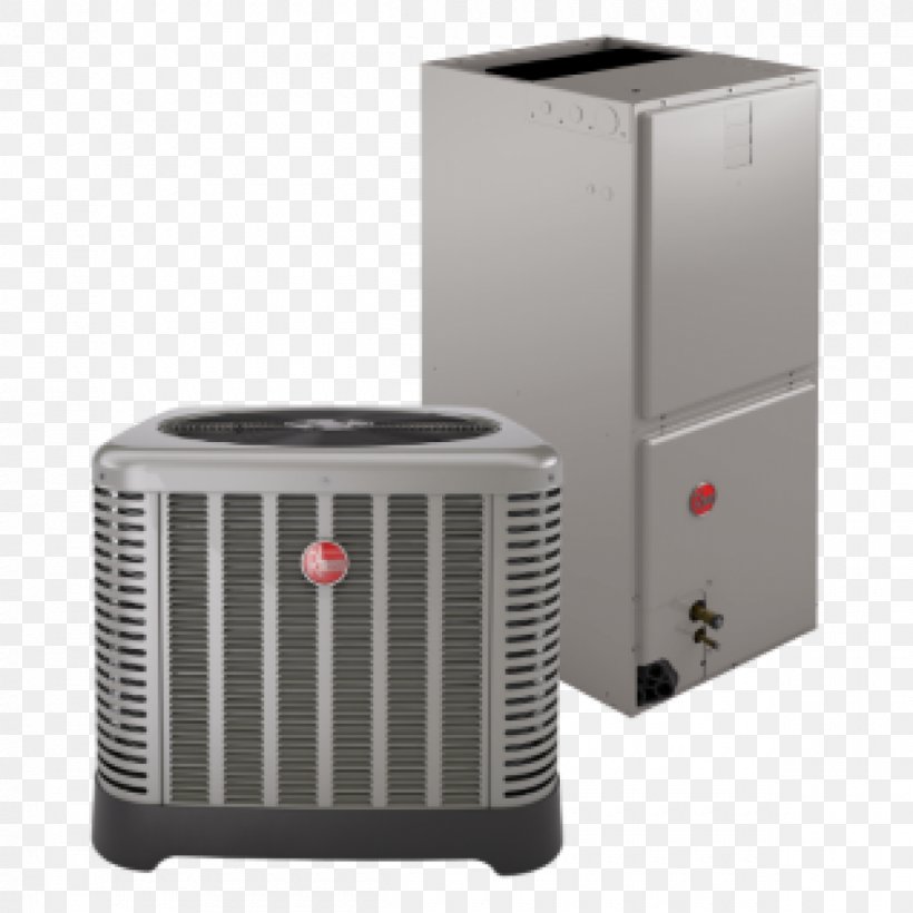 Furnace Seasonal Energy Efficiency Ratio Air Conditioning Heat Pump Rheem, PNG, 1200x1200px, Furnace, Air Conditioning, Air Source Heat Pumps, British Thermal Unit, Heat Download Free