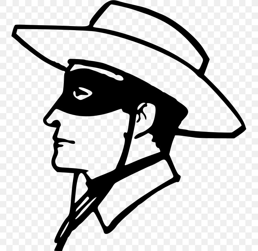 The Lone Ranger Drawing Clip Art, PNG, 747x799px, Lone Ranger, Area, Art, Artwork, Black Download Free