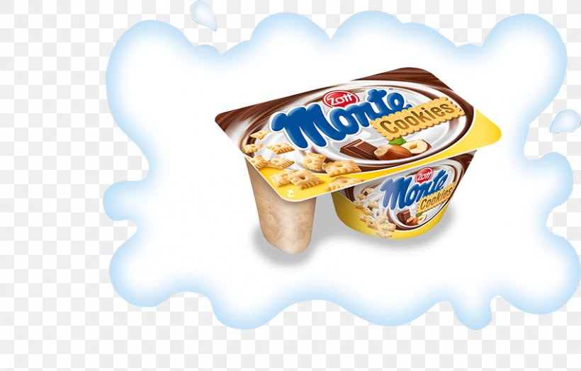 Cream Milk Monte Zott Dessert, PNG, 850x544px, Cream, Biscuits, Cheese, Chocolate, Dairy Product Download Free