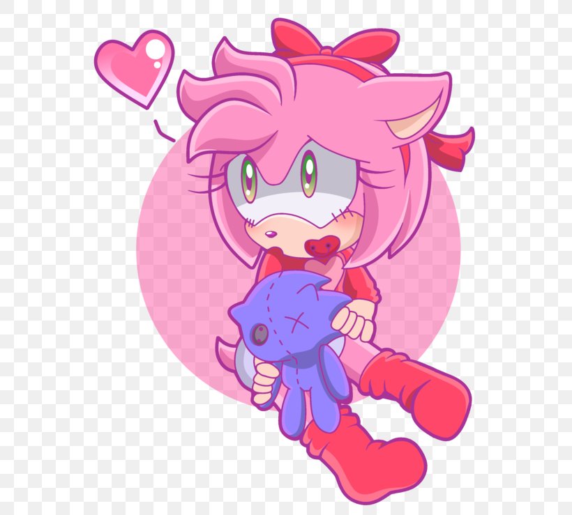 Amy Rose Sonic Chaos Sonic The Hedgehog Shadow The Hedgehog Tails, PNG, 600x739px, Watercolor, Cartoon, Flower, Frame, Heart Download Free
