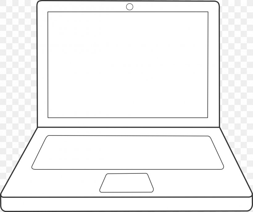 Laptop Line Art Drawing Clip Art, PNG, 2400x2012px, Laptop, Area, Black And White, Coloring Book, Drawing Download Free
