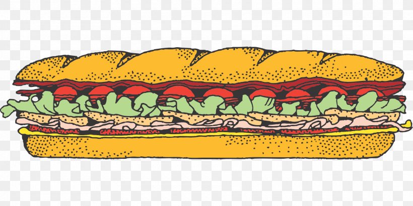Submarine Sandwich Panini Delicatessen Italian Sandwich Clip Art, PNG, 1920x960px, Submarine Sandwich, Baguette, Bread, Commodity, Delicatessen Download Free