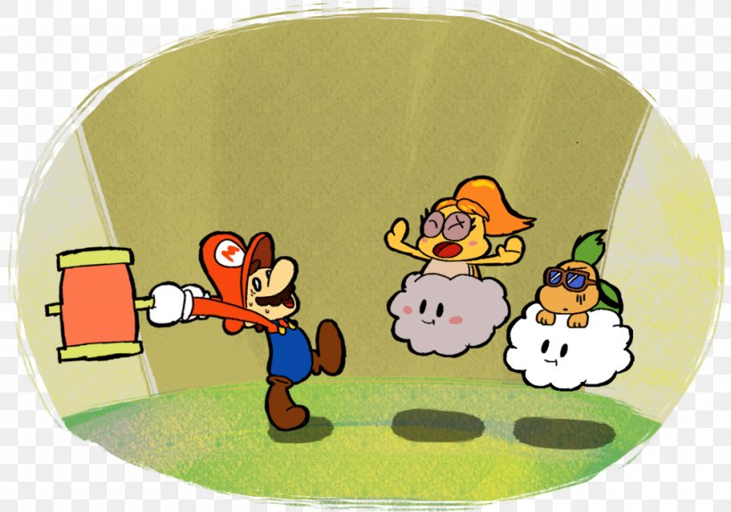 Super Paper Mario Paper Mario: The Thousand-Year Door Nintendo 64, PNG, 1000x700px, Paper Mario, Bird, Birdo, Bombette, Cartoon Download Free