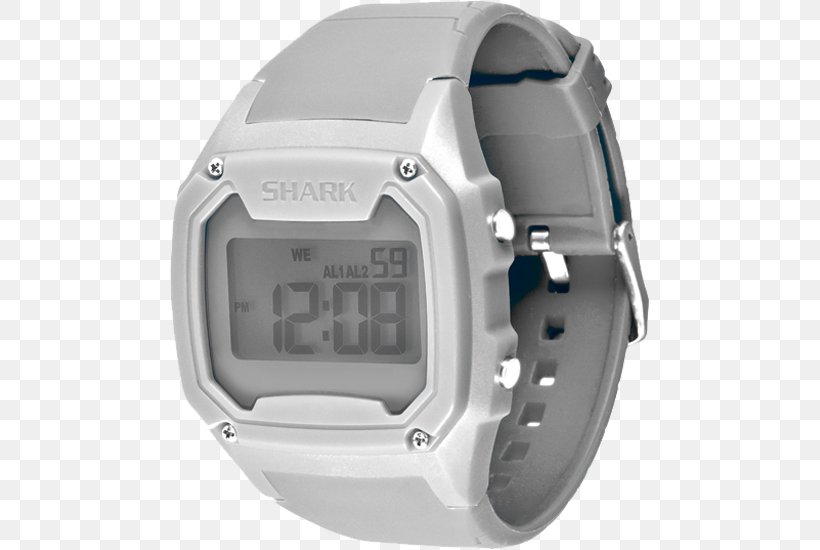 Watch Strap Freestyle Killer Shark Digital Clock, PNG, 500x550px, Watch, Blue, Brand, Clothing Accessories, Digital Clock Download Free