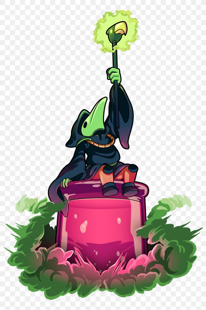 Shovel Knight: Plague Of Shadows Yacht Club Games Video Game, PNG, 1000x1505px, Shovel Knight Plague Of Shadows, Amphibian, Art, Fictional Character, Flower Download Free