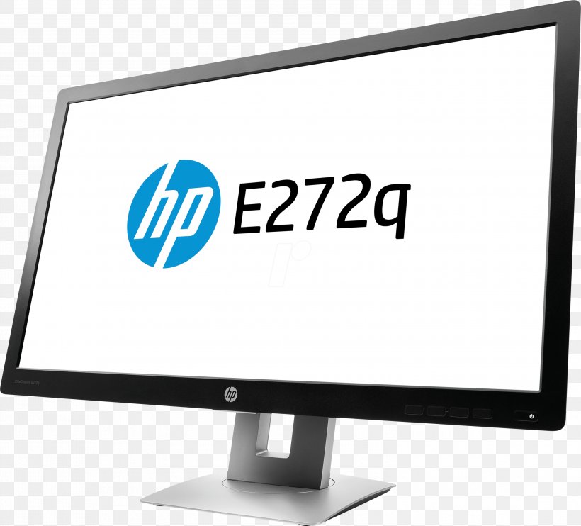 Hewlett-Packard HP EliteDisplay E272q, PNG, 2999x2716px, 4k Resolution, Hewlettpackard, Brand, Computer Monitor, Computer Monitor Accessory Download Free