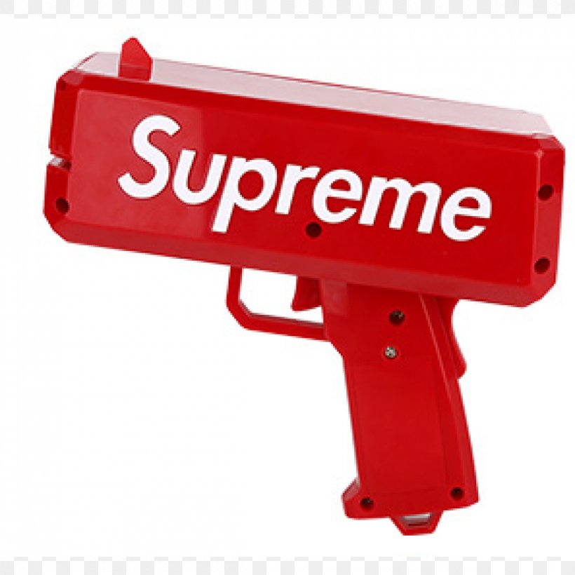 Supreme Firearm Money Toy Shooting, PNG, 1200x1200px, Supreme, Automatic Firearm, Automotive Exterior, Cannon, Clothing Download Free