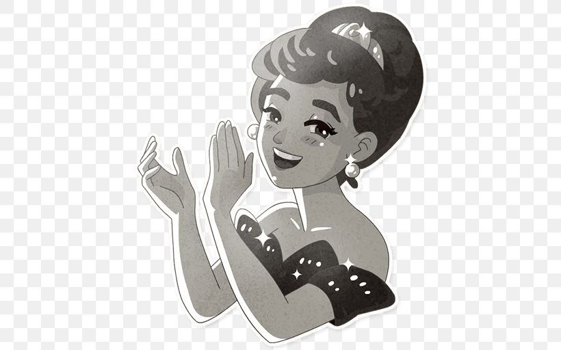 Audrey Glamour Sticker Telegram VKontakte Character, PNG, 512x512px, Audrey Glamour, Art, Cartoon, Character, Fictional Character Download Free