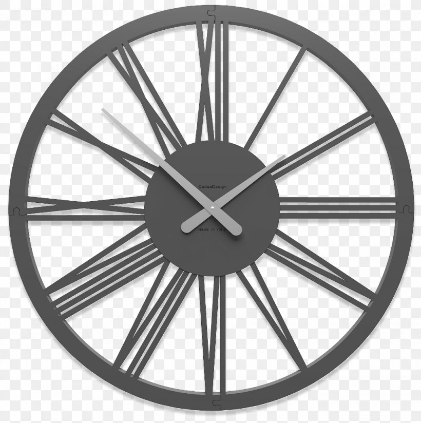 Digital Clock Parede Watch Lancetta, PNG, 1019x1024px, Clock, Alloy Wheel, Bicycle Part, Bicycle Wheel, Black And White Download Free