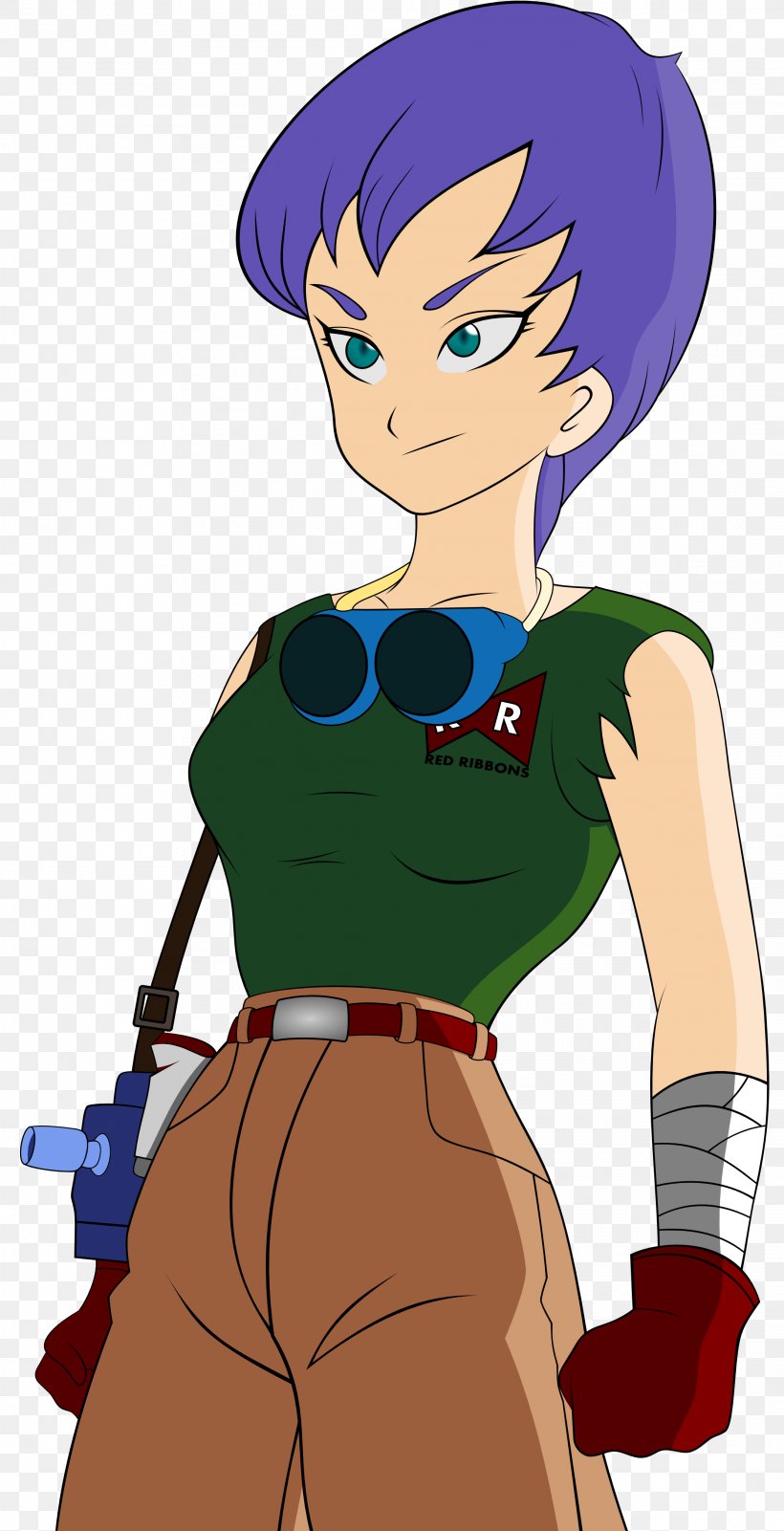 Dragon Ball Bulma Majin Buu Colonel Violet Android 17, PNG, 2227x4350px, Watercolor, Cartoon, Flower, Frame, Heart Download Free