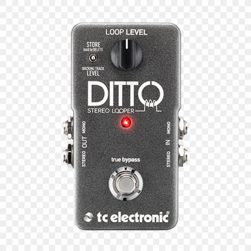 TC Electronic Ditto Stereo Looper TC Electronic Ditto Looper Effects Processors & Pedals, PNG, 1000x1000px, Tc Electronic Ditto Looper, Audio, Audio Equipment, Delay, Digitech Jamman Download Free