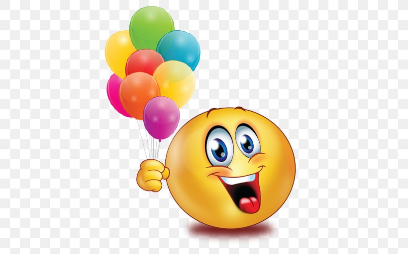 Emoji Emoticon Clip Art Balloon, PNG, 512x512px, Emoji, Art Emoji, Balloon, Birthday, Emoticon Download Free