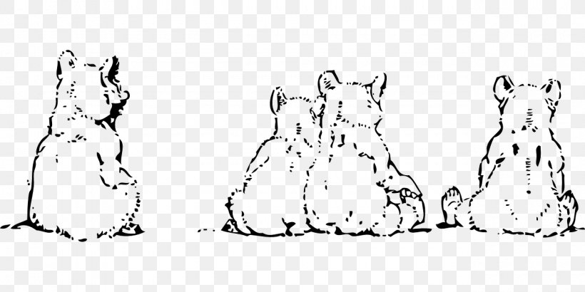 American Black Bear Polar Bear Cubs Clip Art, PNG, 1280x640px, Watercolor, Cartoon, Flower, Frame, Heart Download Free