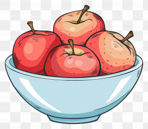 Bowl With Red Apples - Fruit Bowl Filled With Red Apples PNG