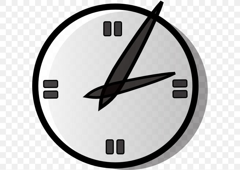 Digital Clock Alarm Clock Clip Art, PNG, 600x581px, Clock, Alarm Clock, Analog Signal, Black And White, Clock Face Download Free