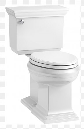 Toilet Seat - Flush Toilet Kohler Co. Trap Bathroom PNG
