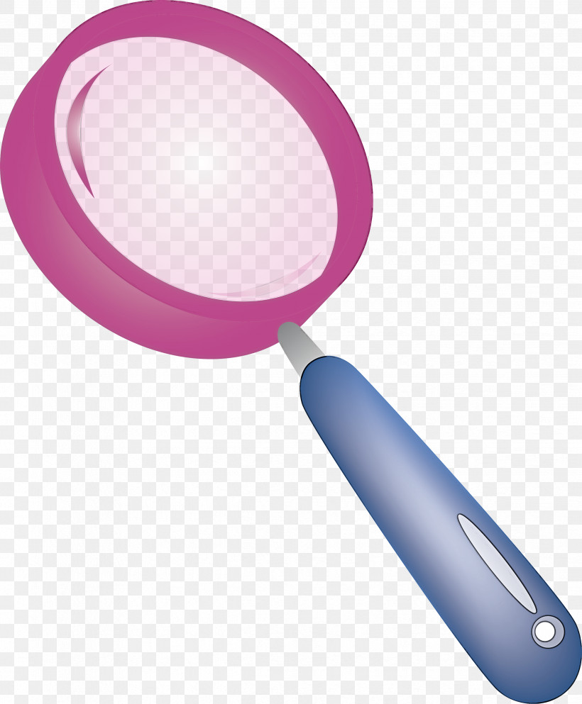Magnifying Glass Magnifier, PNG, 2476x3000px, Magnifying Glass, Kitchen Utensil, Magenta, Magnifier, Pink Download Free