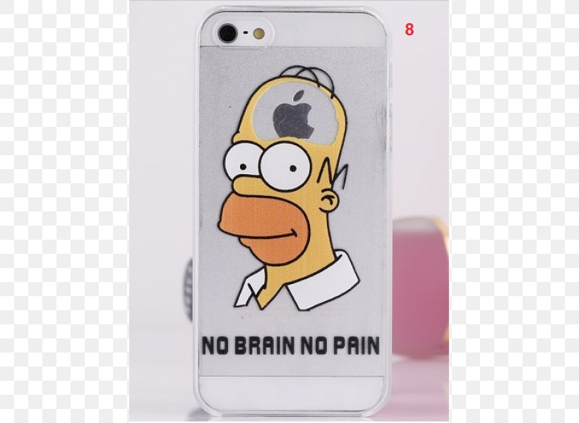 IPhone 4S IPhone 5s Homer Simpson, PNG, 600x600px, Iphone 4s, Apple, Bird, Communication Device, Ducks Geese And Swans Download Free