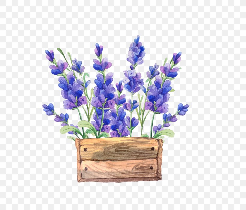 Paper Watercolor Painting Flower Lavender, PNG, 700x700px, Paper, Art, Artificial Flower, Blue, Box Download Free