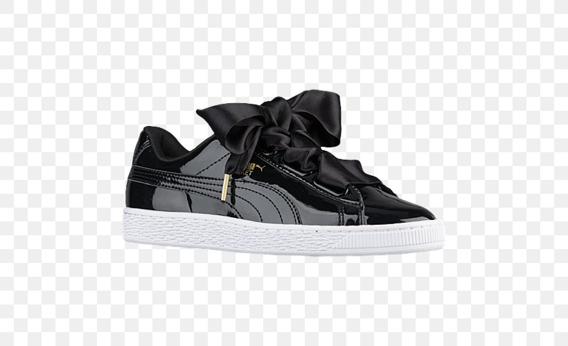 Sports Shoes Puma Basket Heart Patent Women's Foot Locker, PNG, 500x500px, Sports Shoes, Adidas, Athletic Shoe, Black, Brand Download Free