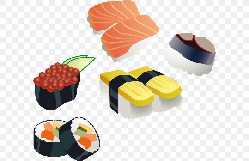 Sushi Pizza Japanese Cuisine Sashimi Makizushi, PNG, 600x529px, Sushi, Asian Food, Chef, Cuisine, Food Download Free