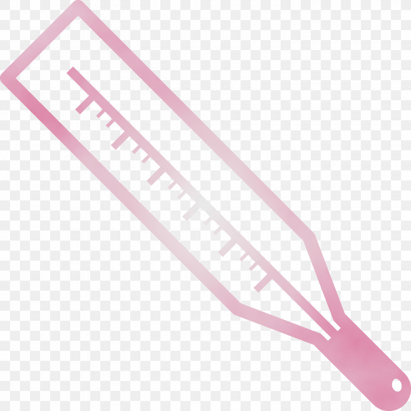 Angle Line Pink M, PNG, 3000x3000px, Thermometer, Angle, Health Care, Line, Paint Download Free
